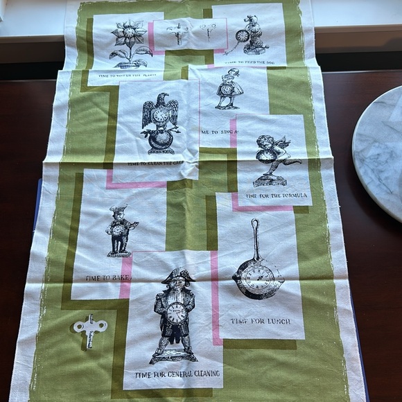 Fieldcrest Other - Field crest vintage kitchen fashion T Towel time to & time for made in USA nwot.